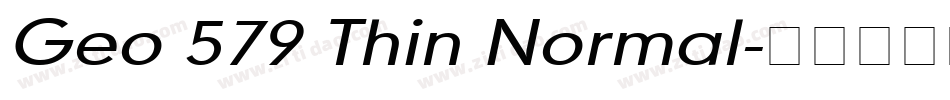 Geo 579 Thin Normal字体转换